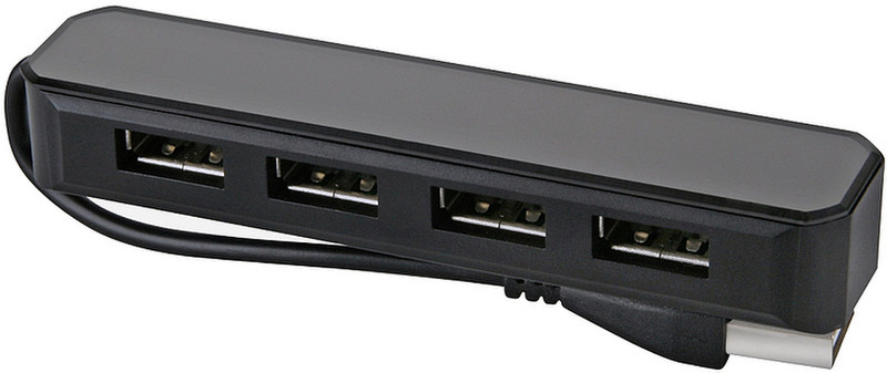 SPEEDLINK Nobilé 4-Port-USB-Hub Schwarz Schnittstellenhub
