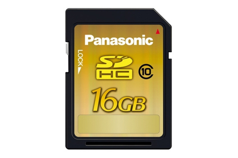 Panasonic RP-SDW16GE1K Class 10 - 16GB SD Card 16GB SDHC memory card