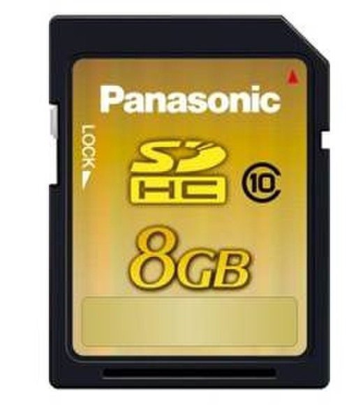 Panasonic RP-SDW08GE1K Class 10 - 8GB SD Card 8GB SDHC Speicherkarte