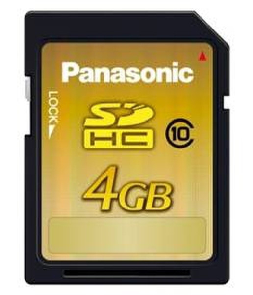 Panasonic RP-SDW04GE1K Class 10 - 4GB SD Card 4GB SDHC memory card