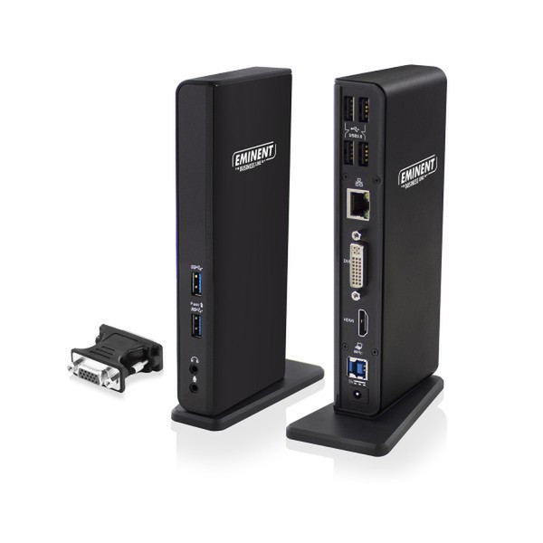Eminent EM1500 USB 3.0 (3.1 Gen 1) Type-A Notebook-Dockingstation & Portreplikator