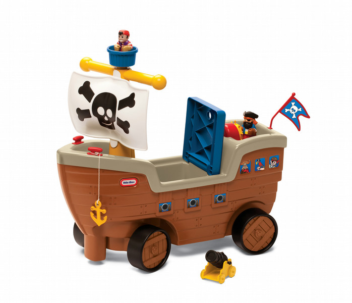 Little Tikes Play 'n Scoot Pirate Ship Push Boat Blue,Green,Yellow