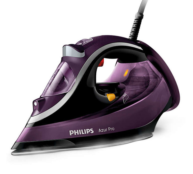 Philips Azur Pro GC4887/36 Паровой утюг 3000Вт Черный, Пурпурный утюг