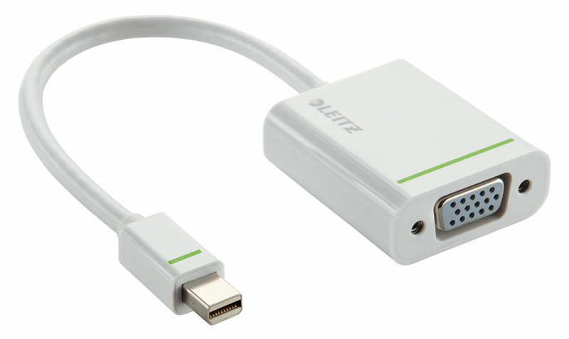 Leitz 63090001 VGA Mini DisplayPort Weiß Kabelschnittstellen-/adapter
