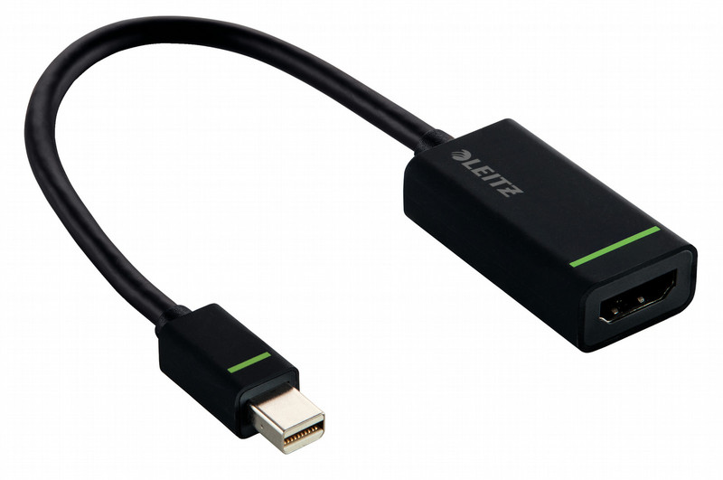 Leitz 63100095 Mini DisplayPort HDMI Черный кабельный разъем/переходник