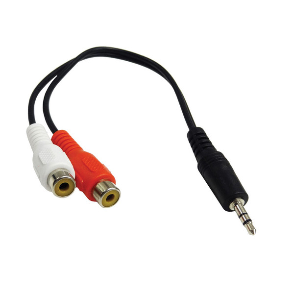 Axiom MJMRCAF6-AX 0.15м 3.5mm 2 x RCA Черный аудио кабель