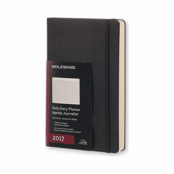 Moleskine DHB12DC3Y17 Täglich Hardcover 400Seiten Schwarz Terminkalender