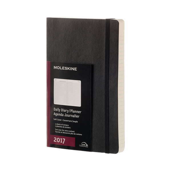 Moleskine DSB12DC3Y17 Täglich Taschenbuch 400Seiten Schwarz Terminkalender