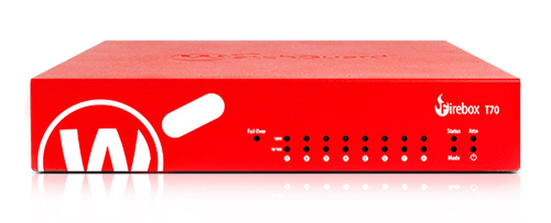 WatchGuard Firebox T70, Trade Up + 3Y Basic Security Suite 4000Мбит/с аппаратный брандмауэр