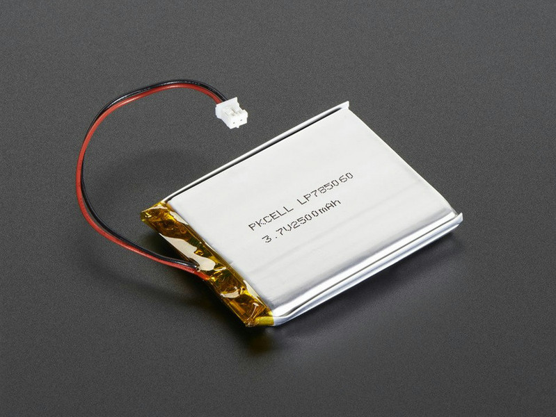 Adafruit 328 Lithium-Ion Polymer 2500mAh 3.7V rechargeable battery