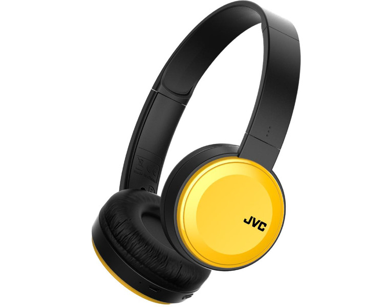 JVC HA-S30BT-Y Оголовье Стереофонический Bluetooth Черный, Желтый гарнитура мобильного устройства