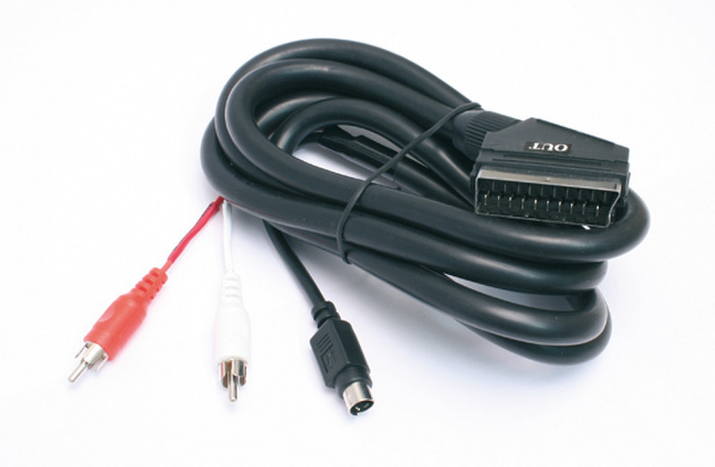 Telestar 5400104 Scart RCA Черный кабельный разъем/переходник
