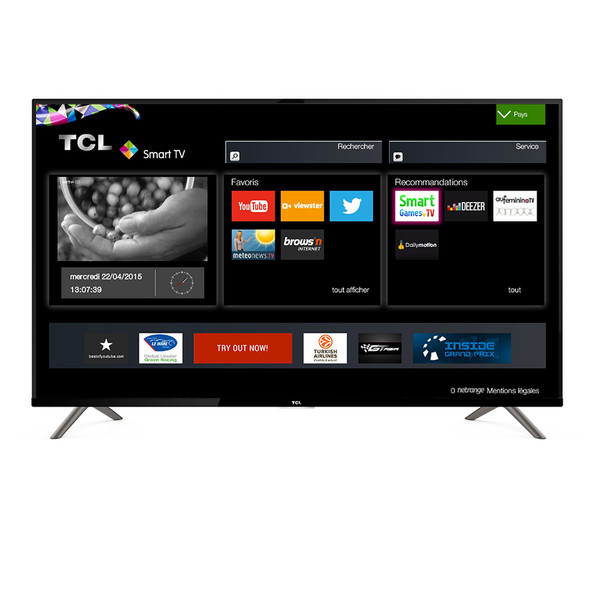 TCL-Digital U40S6906 40Zoll 4K Ultra HD Smart-TV WLAN Schwarz LED-Fernseher
