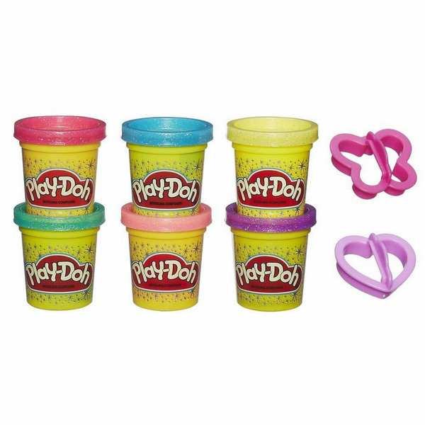 Hasbro Play-Doh Sparkle Compound Collection Modeling dough Синий, Зеленый, Розовый, Красный, Фиолетовый, Желтый