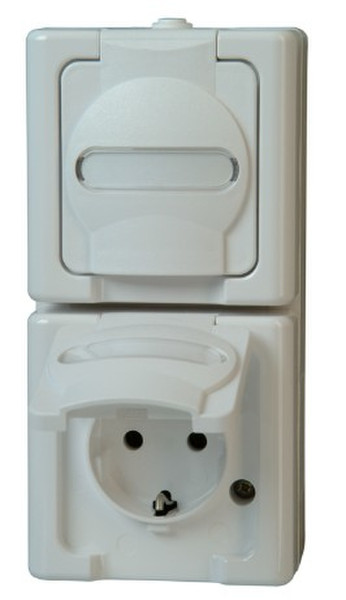 Kopp 131402009 Schuko White socket-outlet