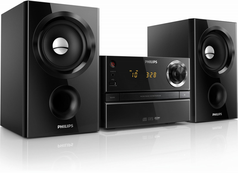 Philips MCM1350/05 Micro set 30Вт Черный домашний музыкальный центр