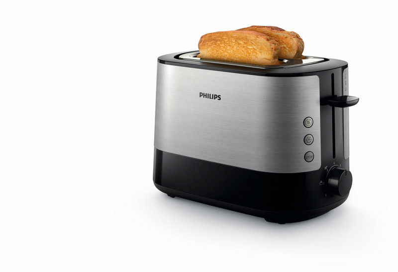 Philips Viva Collection HD2635/90 2slice(s) Black,Titanium toaster