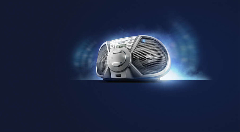 Philips PX3125ST/55 5W Silver home audio set