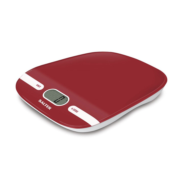 Salter 1071 RDDR Tabletop Electronic kitchen scale Red