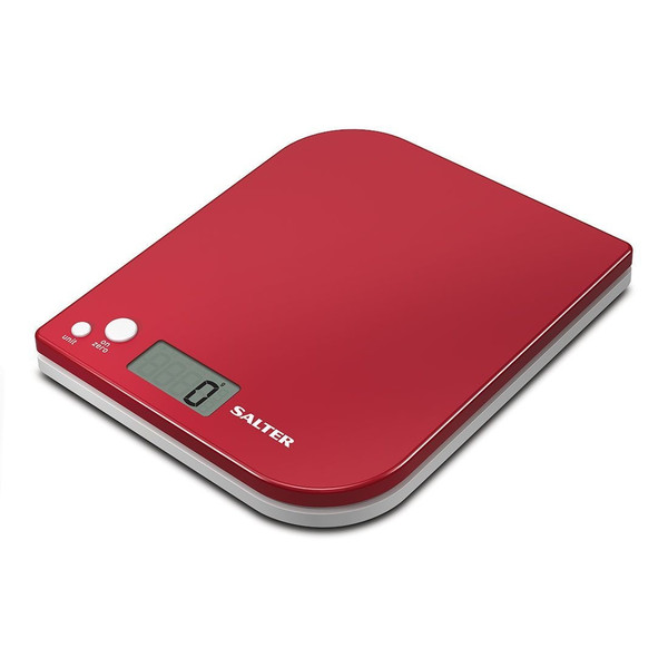 Salter 1177 RDHWDR Tabletop Electronic kitchen scale Red