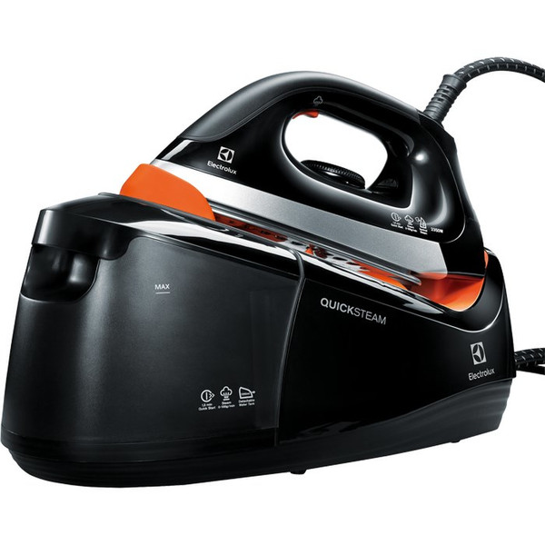 Electrolux EDBS3340 2350W 1.2L Stainless Steel soleplate Black,Orange steam ironing station