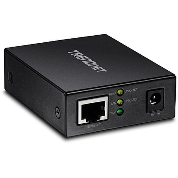 Trendnet TFC-GSFP 2000Мбит/с Multi-mode,Single-mode Черный сетевой медиа конвертор