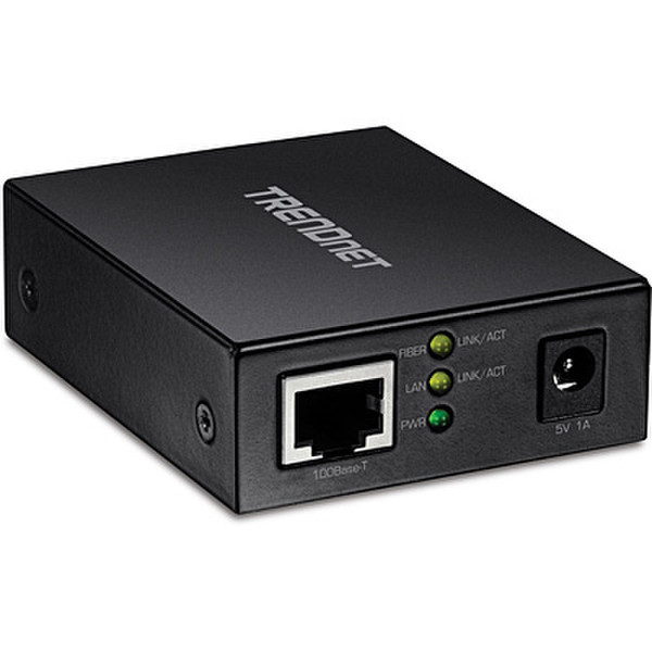 Trendnet TFC-FSFP 100Mbit/s Multi-mode,Single-mode Black network media converter