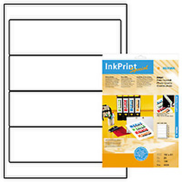 HERMA File labels white 192x61 InkPrint 100 pcs. 100pc(s) self-adhesive label