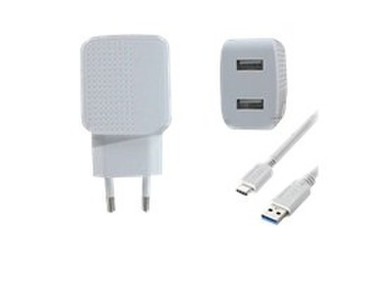 DLH DY-AU2552W Indoor White mobile device charger