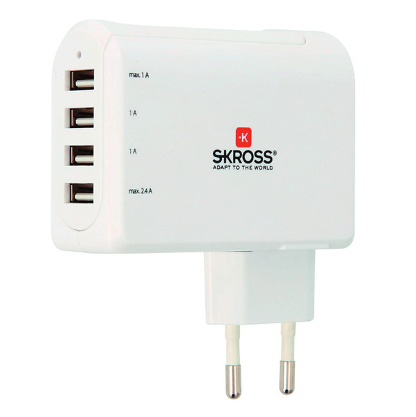 Skross 2.800101 Для помещений Белый зарядное для мобильных устройств