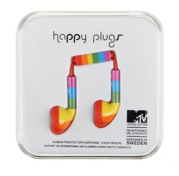 Happy Plugs 156044 Стереофонический Вкладыши Разноцветный