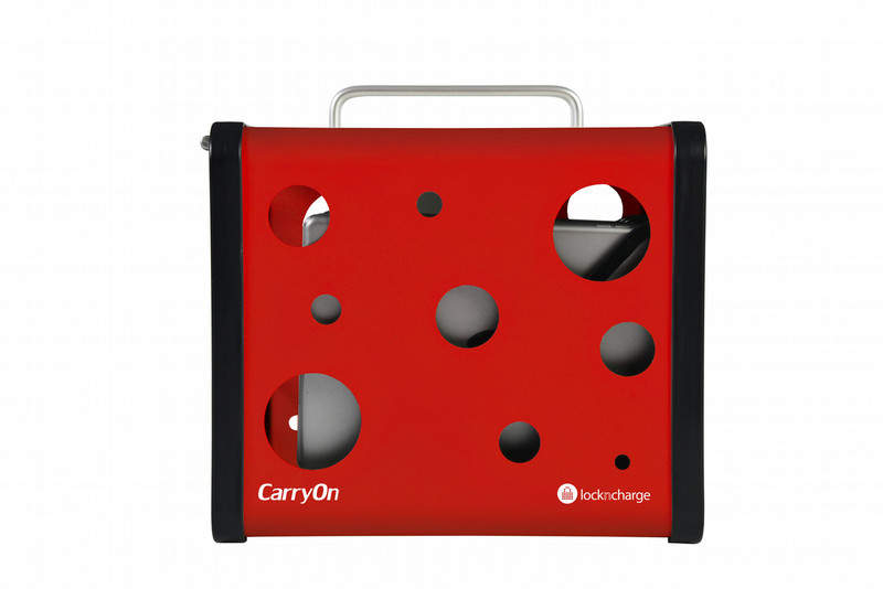 lockncharge CarryOn Wall mounted Aluminium Red