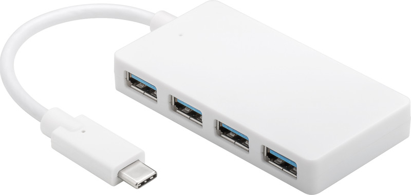 Microconnect USB3.1CUSB3 USB 3.0 (3.1 Gen 1) Type-C 5000Мбит/с Белый хаб-разветвитель