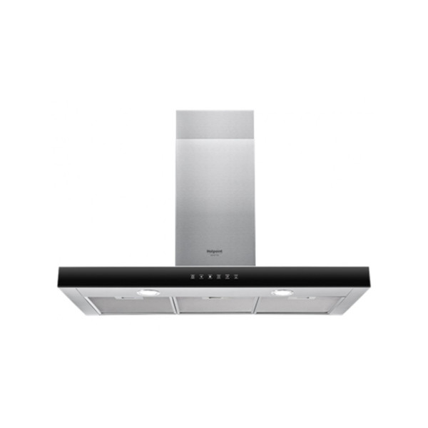 Hotpoint HHBS 9.8F LT X Wall-mounted 537m³/h A Black,Stainless steel cooker hood