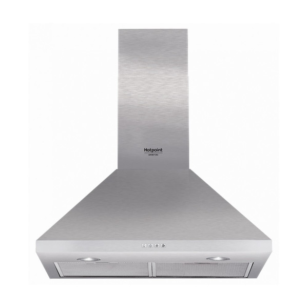 Hotpoint HHPC 6.5F AM X Wall-mounted 625m³/h C Stainless steel cooker hood