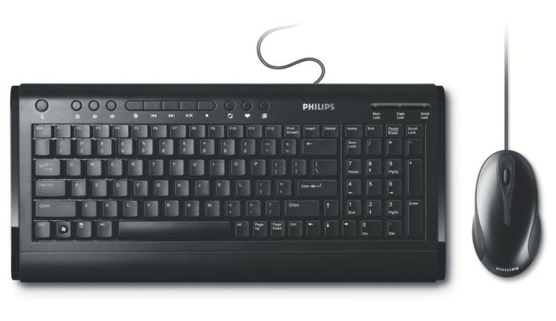 Philips SPT3700BC/97 USB Черный клавиатура