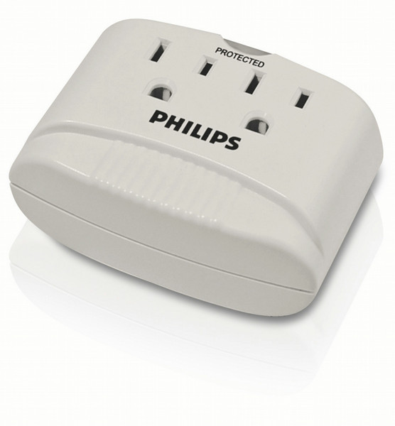 Philips SPP2302WA Wall tap 2 outlets Surge protector