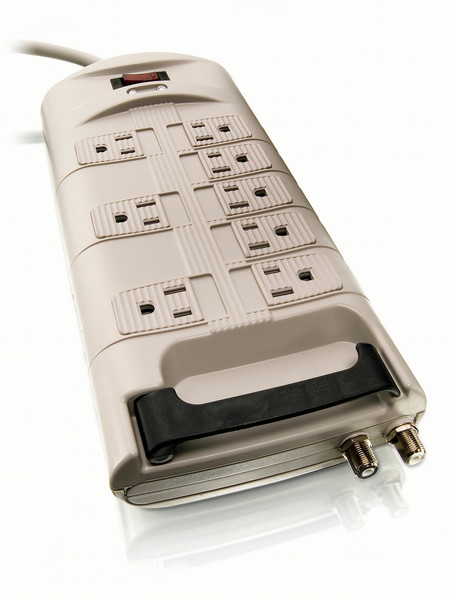 Philips SPP3205WA Home entertainment 8 outlets Surge protector