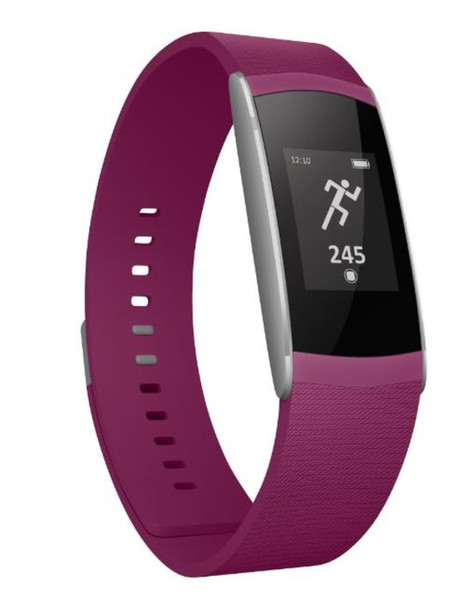 Wiko WiMate Wristband activity tracker 0.73" OLED Wireless IP67 Black,Purple