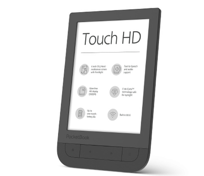 Pocketbook Touch HD 6Zoll Touchscreen 8GB WLAN Schwarz eBook-Reader