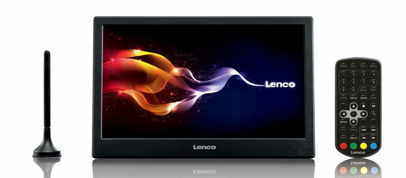 Lenco TFT-1028 10" TFT 1024 x 600pixels Black portable TV