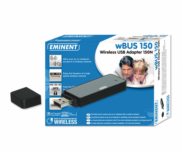 Eminent Wireless USB Adapter 150N 54Mbit/s networking card