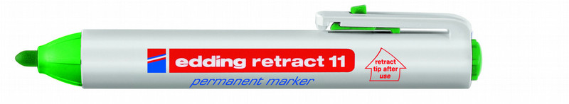 Edding Retract 11 Permanent Marker Green (10) перманентная маркер