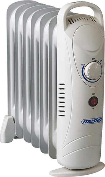 Mesko MS7804 Для помещений 700Вт Белый Oil electric space heater электрический обогреватель