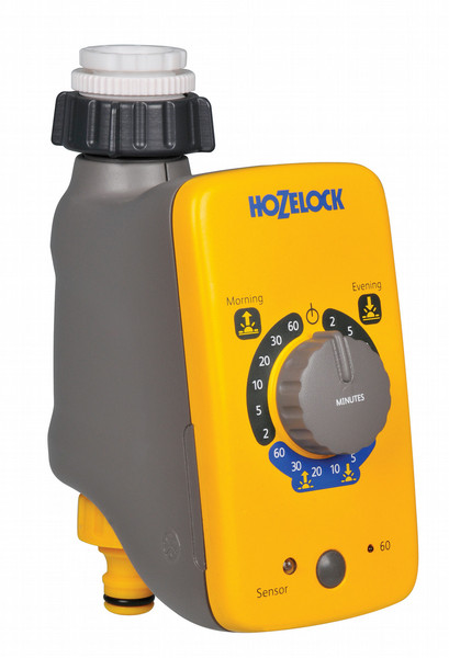 Hozelock 2212 Grau, Gelb 10bar Mechanischer Bewässerungstimer Wasser-Timer