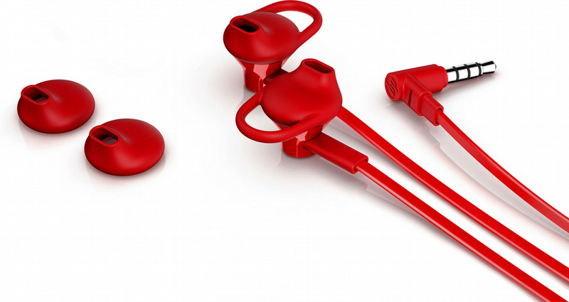 HP Earbuds Red Headset 150