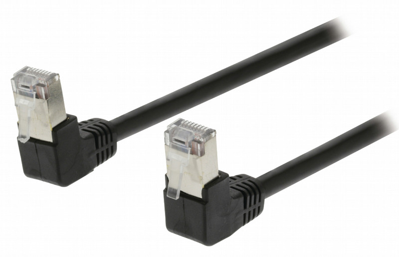 Valueline VLCP85127B100 10m Cat5e SF/UTP (S-FTP) Black networking cable
