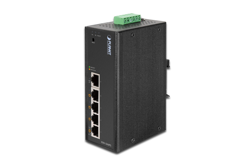ASSMANN Electronic ISW-504PS Неуправляемый Fast Ethernet (10/100) Power over Ethernet (PoE) Черный сетевой коммутатор
