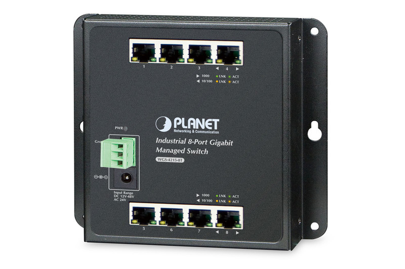 ASSMANN Electronic WGS-804HPT Managed Gigabit Ethernet (10/100/1000) Power over Ethernet (PoE) Black network switch