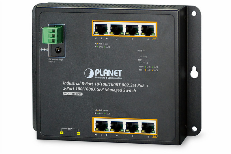 ASSMANN Electronic WGS-4215-8T2S Managed Gigabit Ethernet (10/100/1000) Black network switch